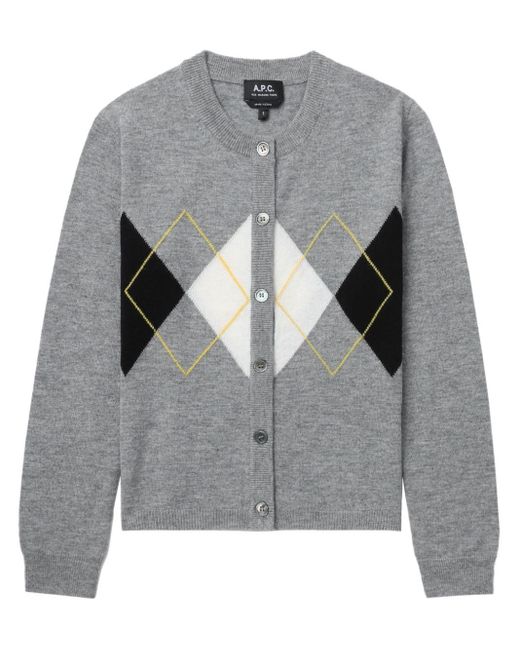 A.P.C. Blaire Cardigan Gray