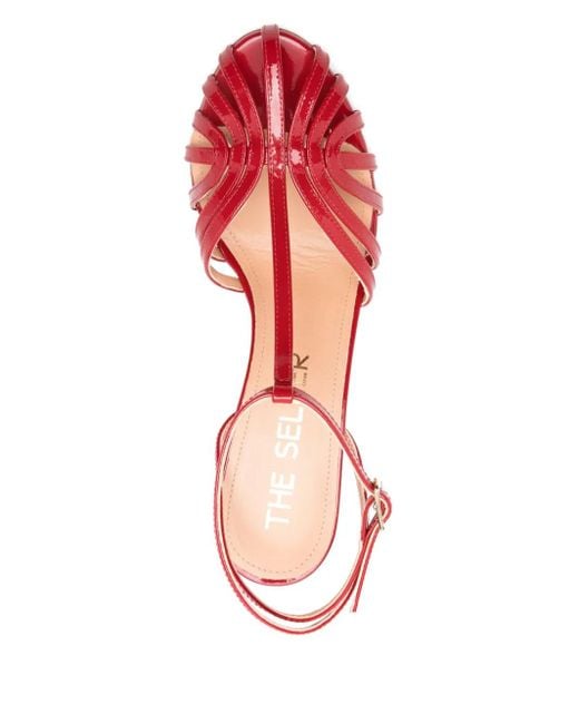 The Seller Pink 80Mm Leather Sandals