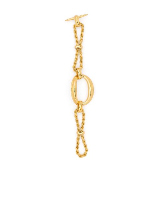 Bracelet en maille corde Saint Laurent en coloris White