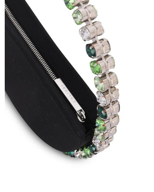 L'ALINGI Black Pochette Eternity À Ornements En Cristal