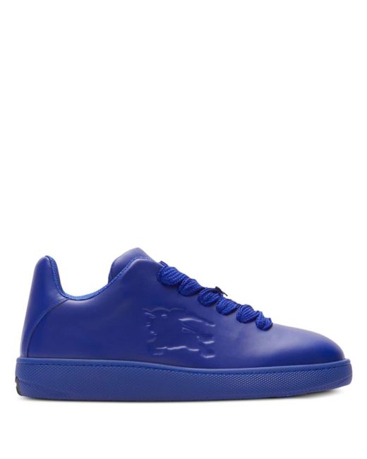 Burberry Blue Box Leather Sneakers for men