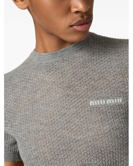 Miu Miu Gray Tshirt