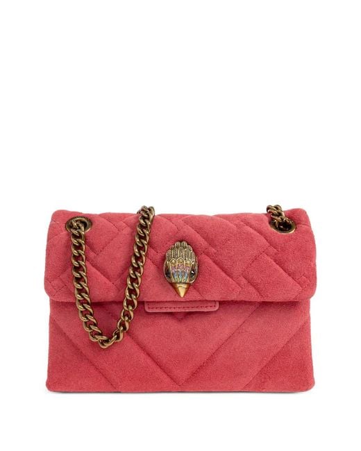 Kurt Geiger Red Mini Kensington Quilted Shoulder Bag