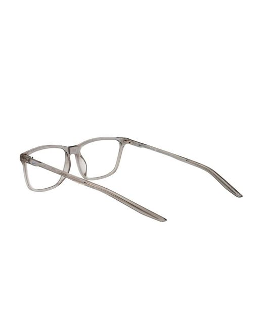 Nike Brille Mit Eckigem Gestell in Gray für Herren