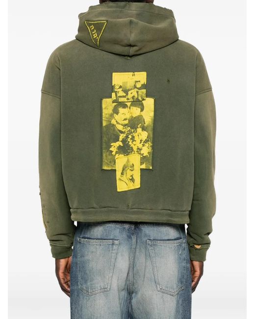 Enfants Riches Deprimes Green Graphic Zip-Up Hoodie for men