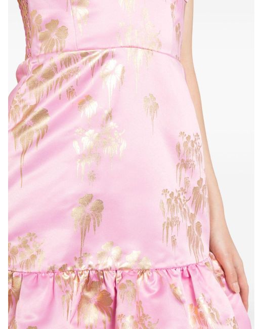 Robe courte à fleurs Cynthia Rowley en coloris Pink
