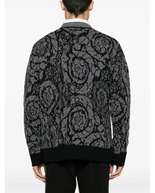Versace Gray Sweater for men