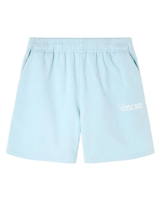 Versace Blue Short Shorts