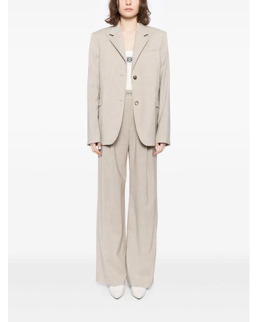Loewe Natural Tied-Back Wool Blazer