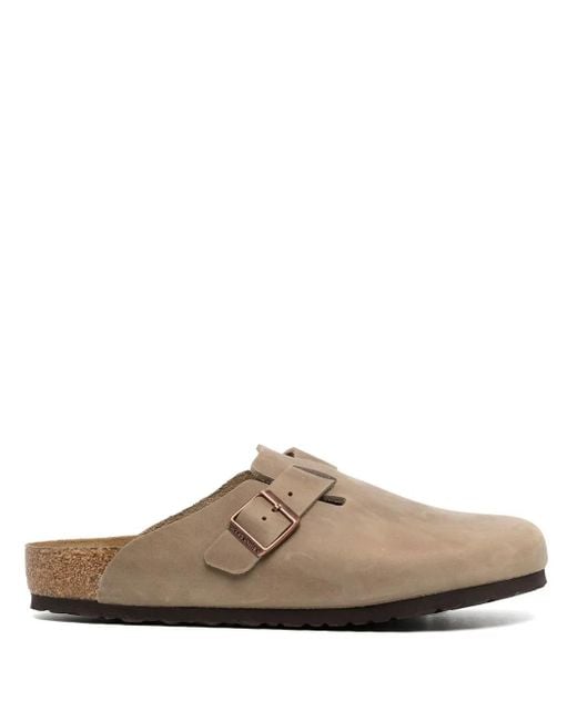 Birkenstock Brown Boston Oiled Clogs for men