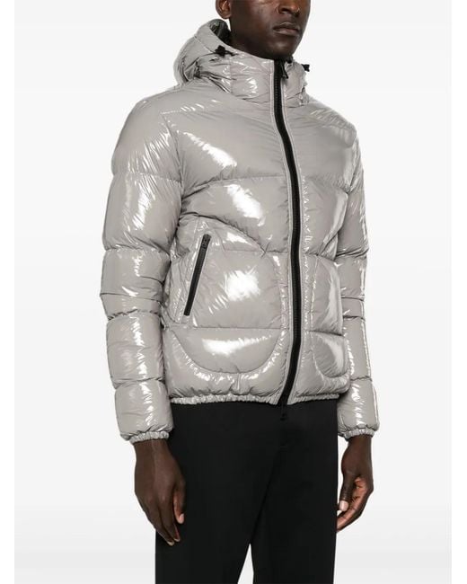 Herno Gray Relaxed Fit Padded Jacket for men