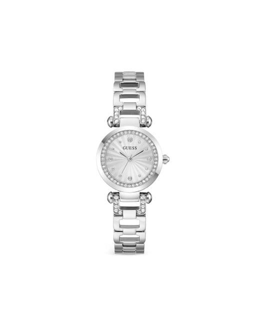 Guess White Stainless Steel 30Mm