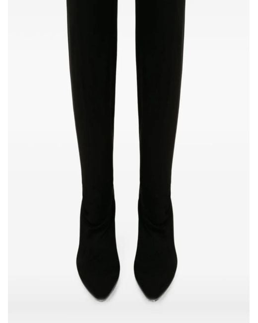 Victoria Beckham Black Harlow Thigh-High Boots