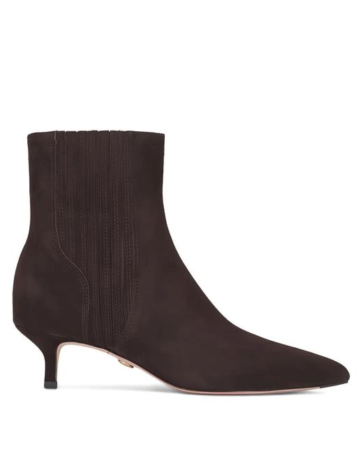Veronica Beard Brown Bottines À Entaille Penny Et Bride