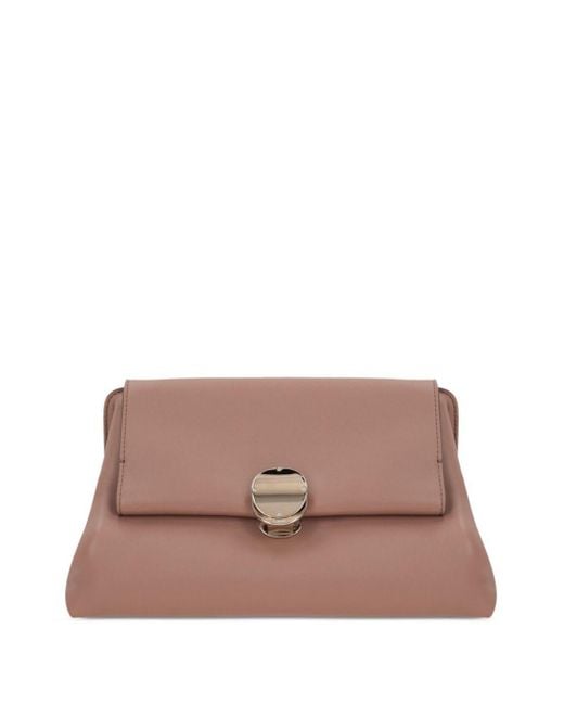 Chloé Pink Penelope Leather Clutch Bag