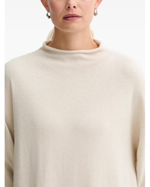 Marc O' Polo Natural Mock-Neck Long-Sleeve Mini Dress