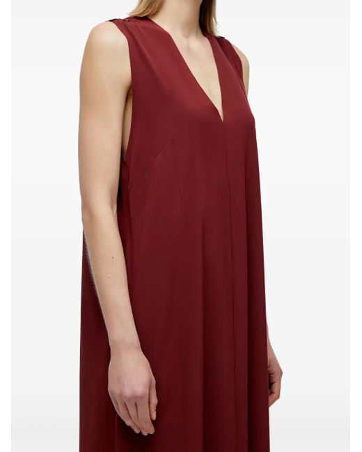 Osklen Red Ärmelloses Maxikleid