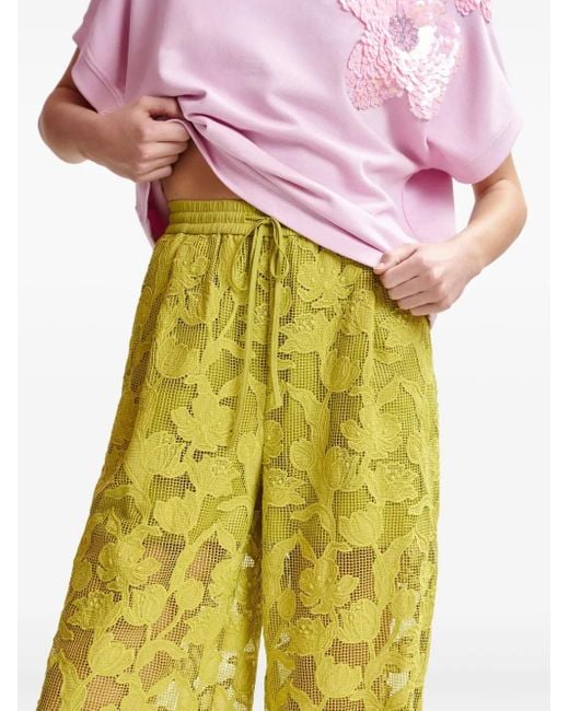 Essentiel Antwerp Yellow Henim Wide-Leg Pants