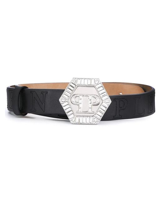 Cinturón Con Logo Hexagonal Philipp Plein de color Black