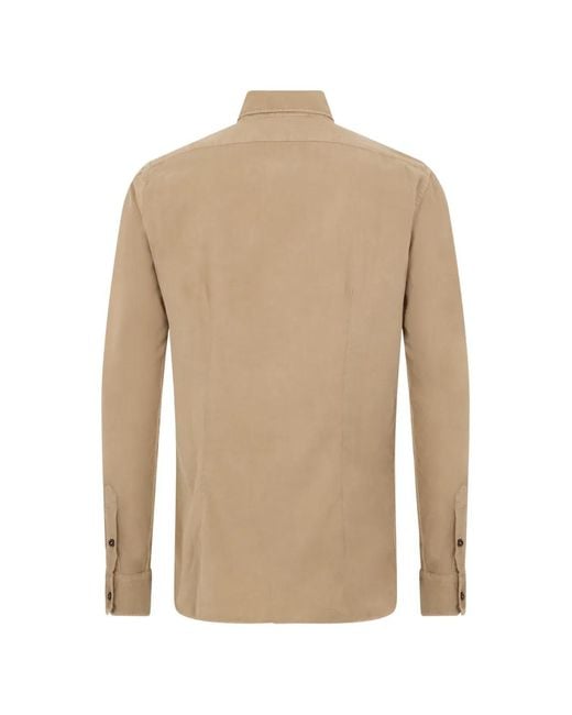 Moorer Natural Buttoned Shirt for men