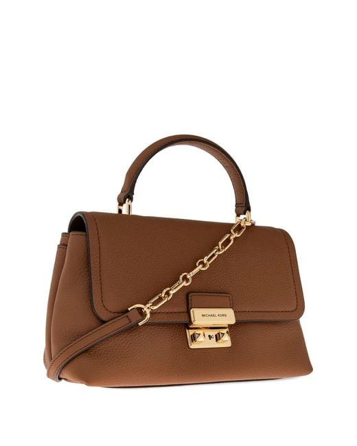 MICHAEL Michael Kors Brown Tribeca Chain-Detail Crossbody Bag