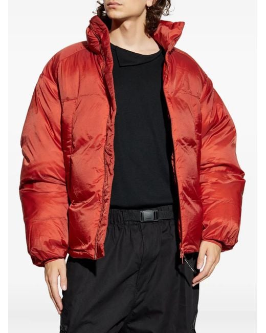 Y-3 Red Triora Quilted Padded Jacket for men