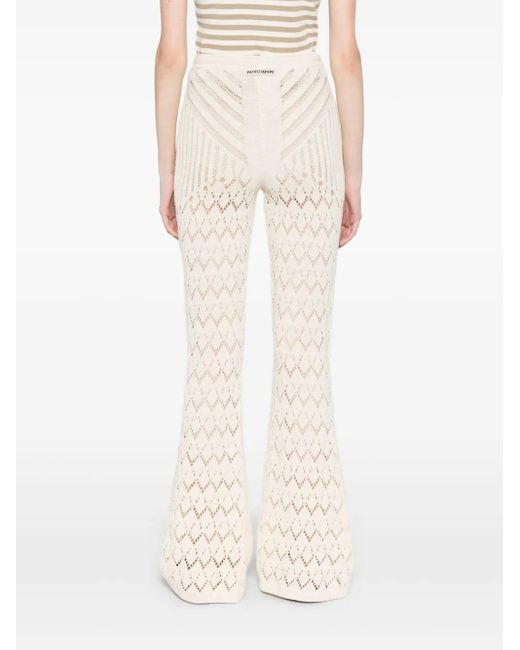 Patrizia Pepe オープンワーク パンツ White