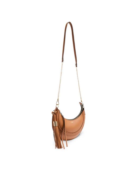 Lancel Brown Small Hoboheme Two-Way Shoulder Bag