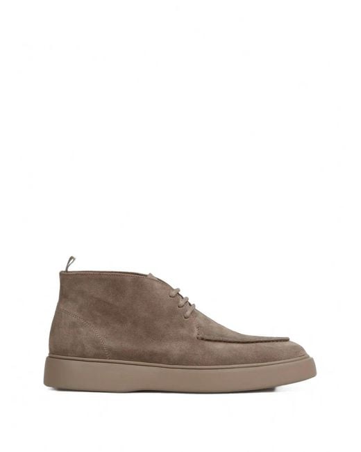Officine Creative Brown Frame 002 Apron-Toe Boots for men