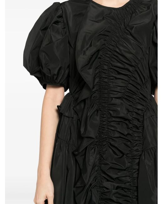 CECILIE BAHNSEN Black Olena Midi Dress