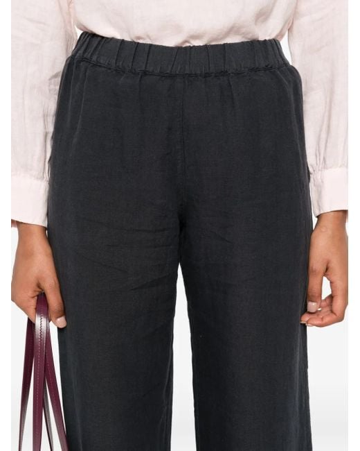 120% Lino Blue Linen Trousers