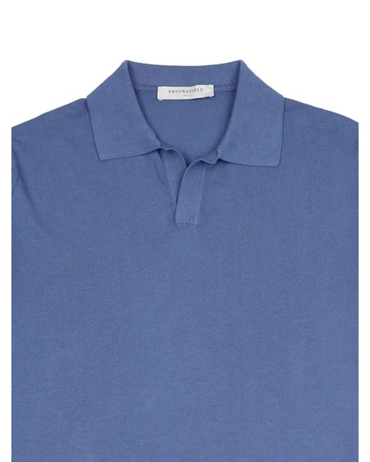 Brooksfield Blue Collared T-Shirt for men