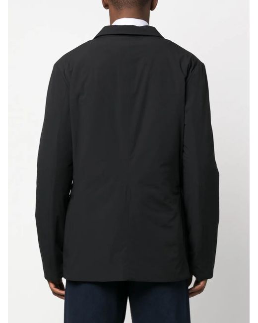 Aspesi Black Paperino Single-Breasted Blazer for men