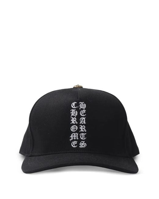 Chrome Hearts Black Logo-Embroidered Baseball Cap for men