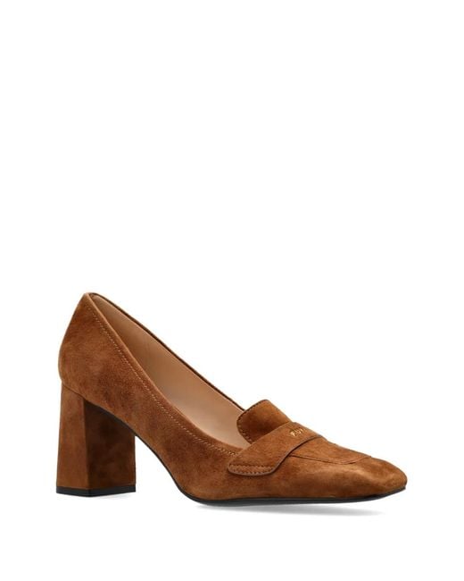 Furla Brown Solid Pumps