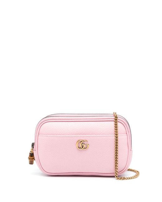 Gucci Pink Double G Super Mini Bag