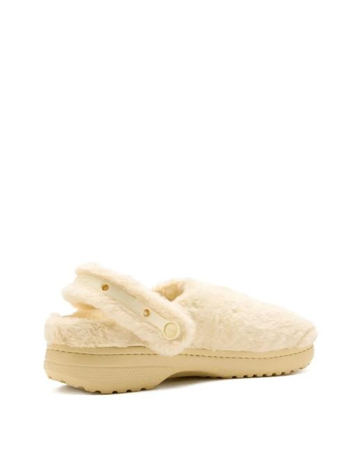 CROCSTM Natural Furry Mules