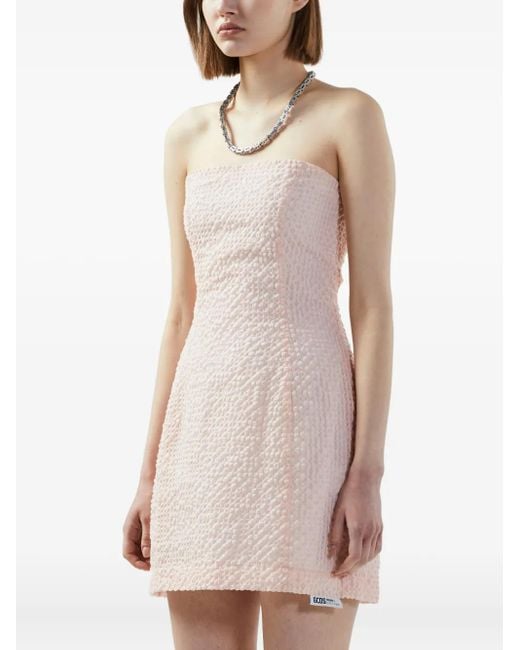 Gcds Natural Mina Mini Dress