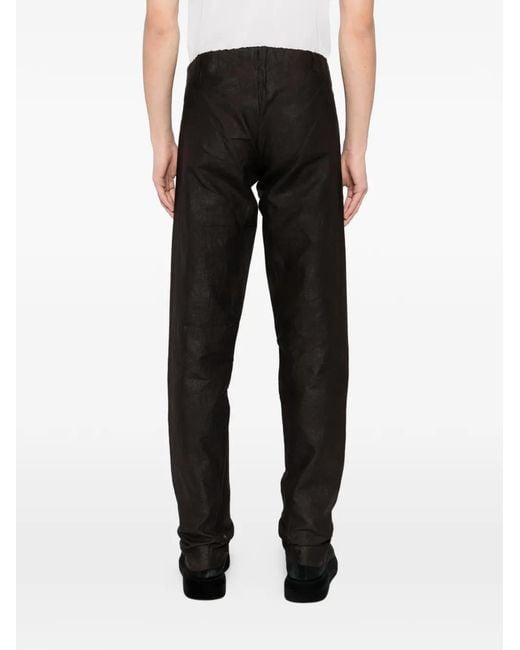 Ma+ Black Pocketless Tight Pants for men