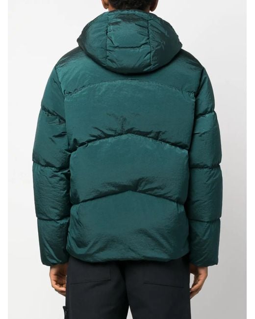 Stone Island Green 42719 Nylon Metal In Econyl® Regenerated Nylon Down_reversible for men