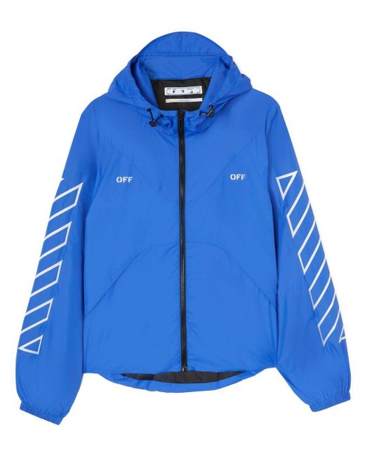 Off-White c/o Virgil Abloh Diag-stripe Logo Track Jacket in Blue for Men |  Lyst Australia