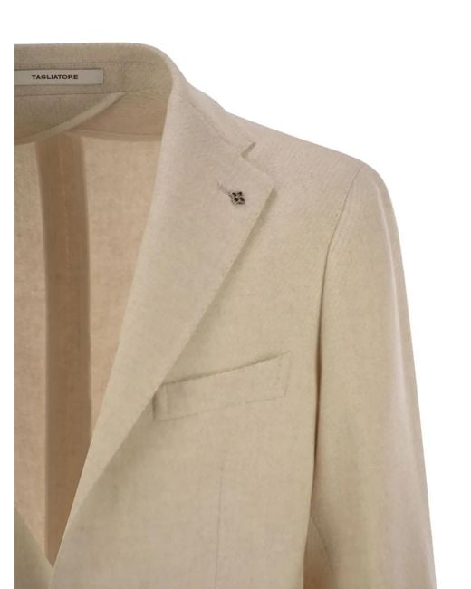 Tagliatore Natural Two-Button Patch-Pocket Blazer for men