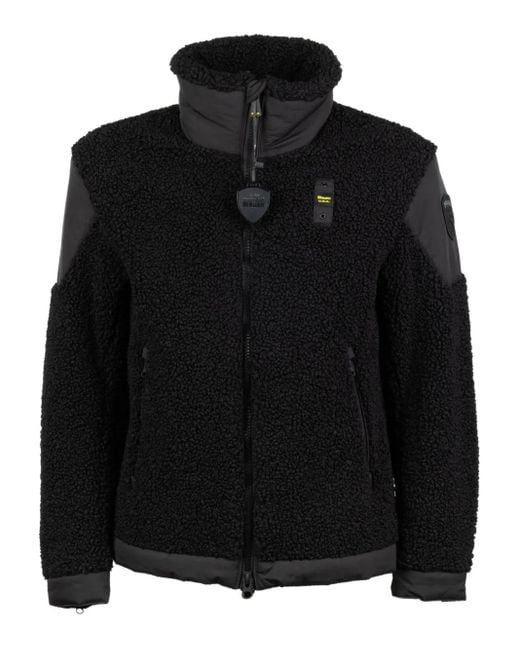 Blauer Black Hazelwood Zip Fleece Coat for men