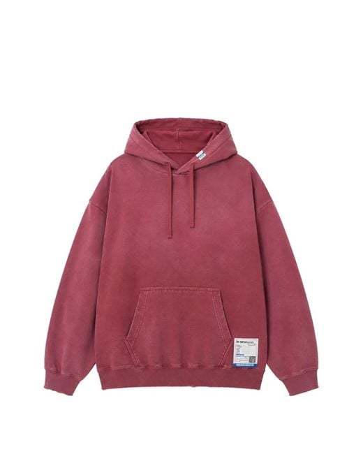 Maison Mihara Yasuhiro Red Sun Faded Like Distressed Hoodie for men