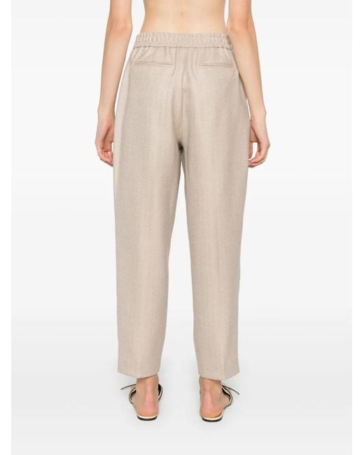 PT Torino Natural Herringbone Trousers