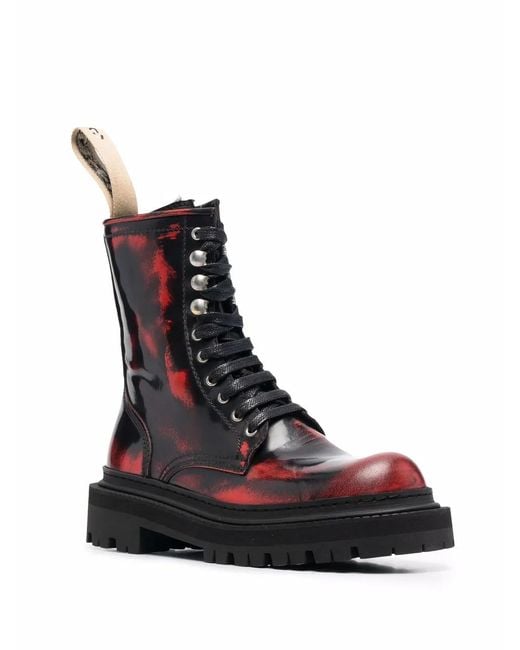 CAMPERLAB Black Eki Chunky-Sole Lace-Up Boots