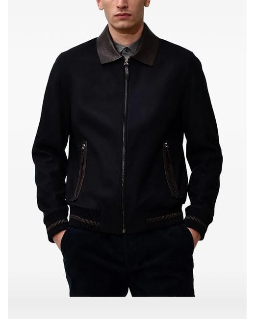 Poche Paris Blue Zip-Up Jacket for men