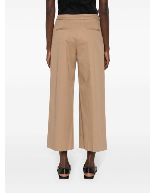 PT Torino Natural Twill Cropped Trousers