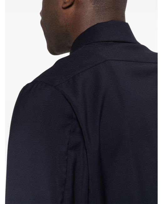 Barena Blue Long-sleeve Zip-up Jacket for men