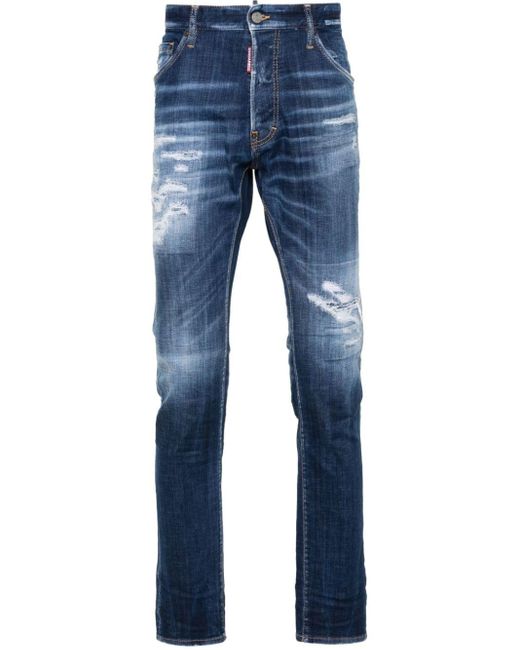 DSquared² Blue Cool Guy Mid-rise Slim-fit Jeans for men